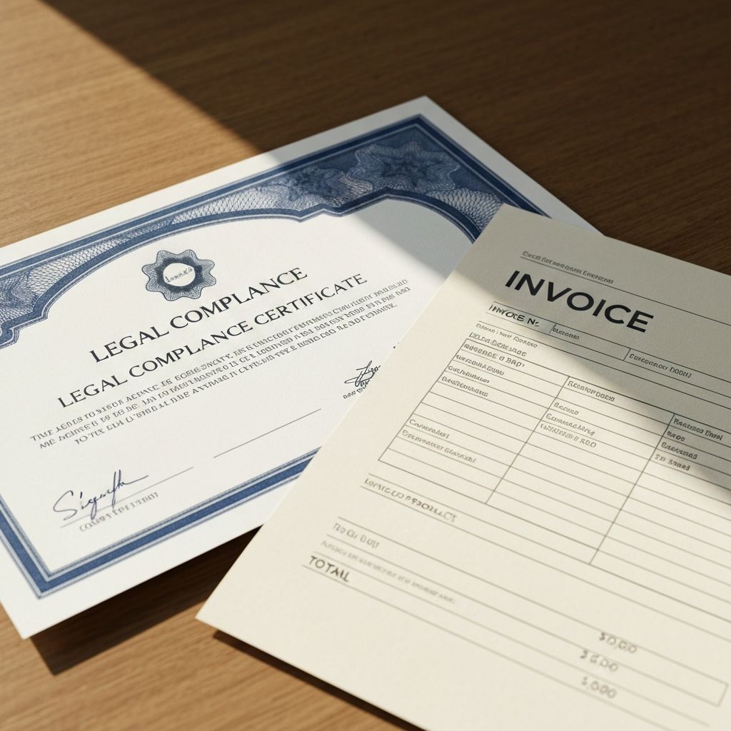 Certificat de conformité légale Yupy